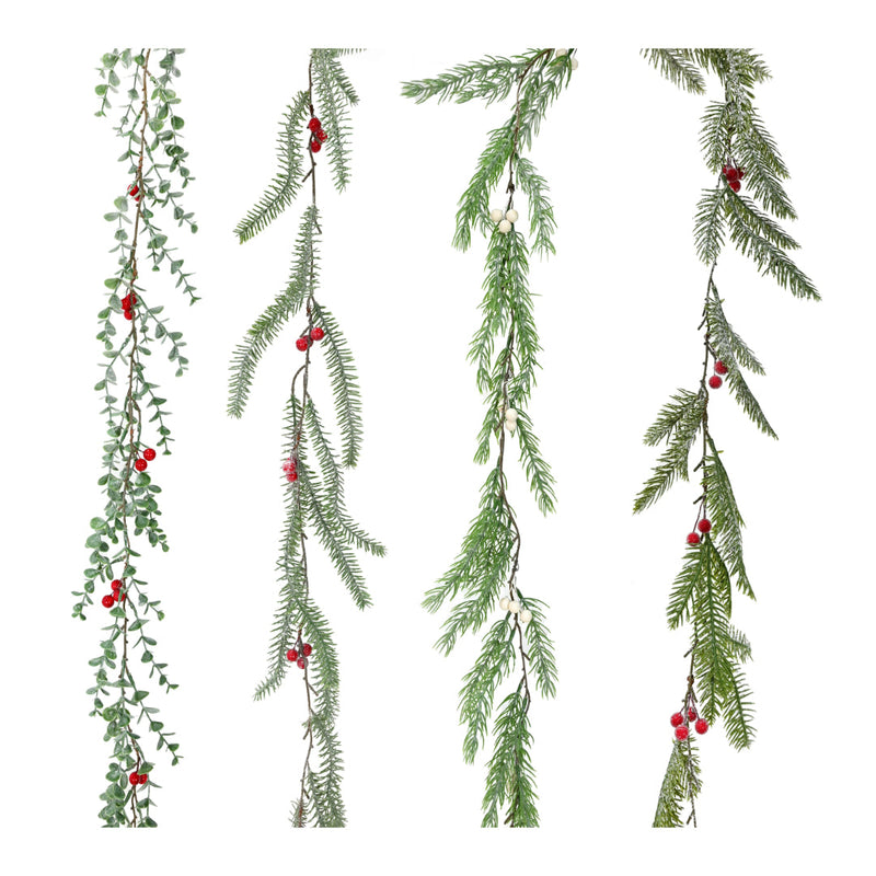 Berry Foliage Garland 110cm Assorted