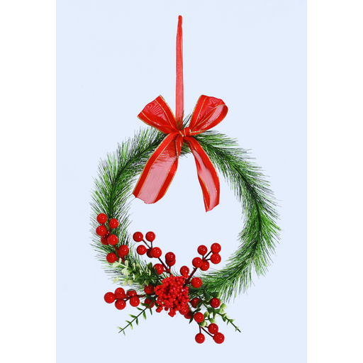 Hanging Pine Berry Wreath 25cm