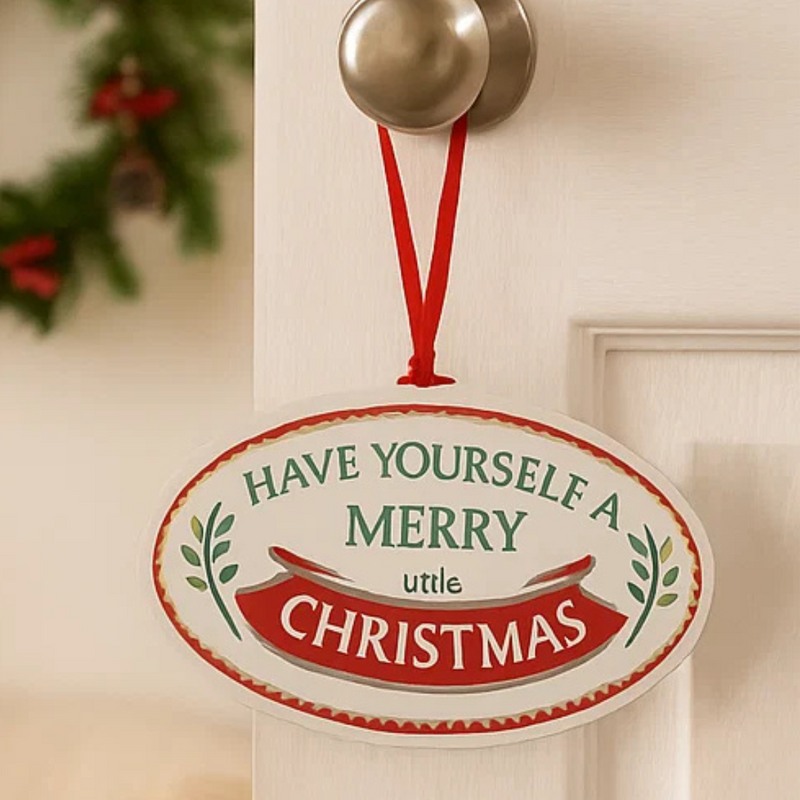 Hanging Sign Candy Stripe Edge