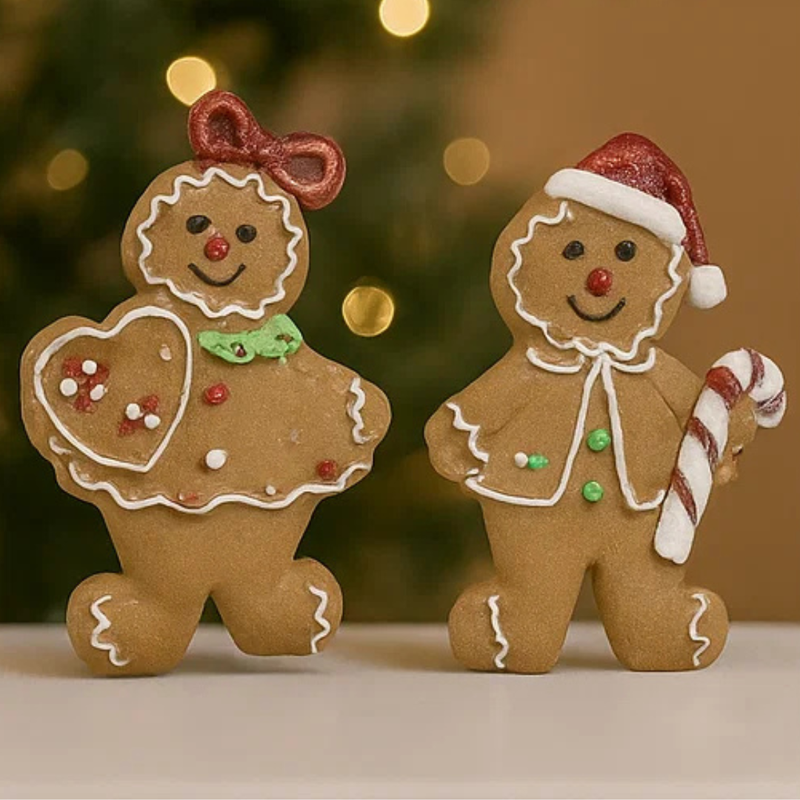 Ceramic Iced Gingerbread Figurine 23cm