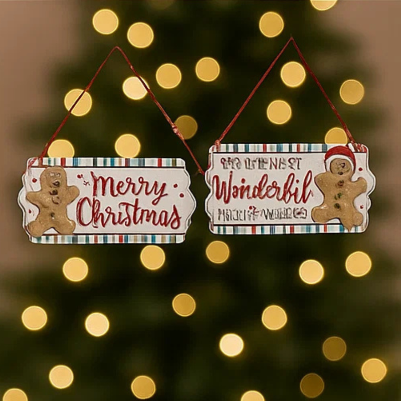 Gingerbread Hanging Plaque