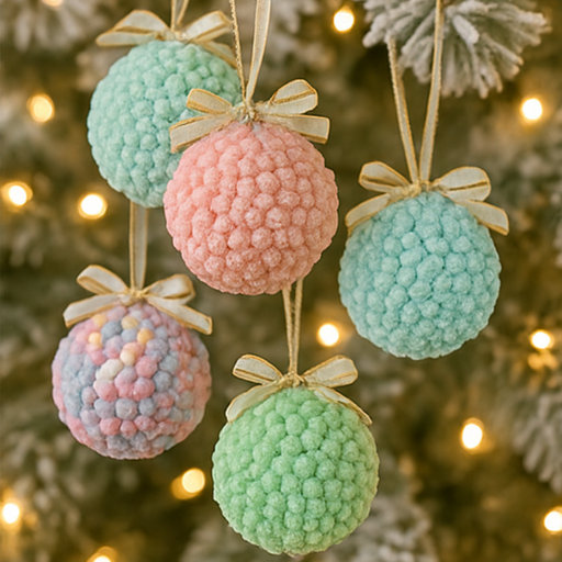 Bubblegum pink icy bauble with a frosted finish, ideal for vibrant and whimsical Christmas tree decoration.