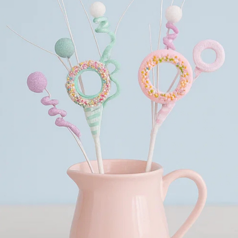Donut Pastel Curly Pick 35cm