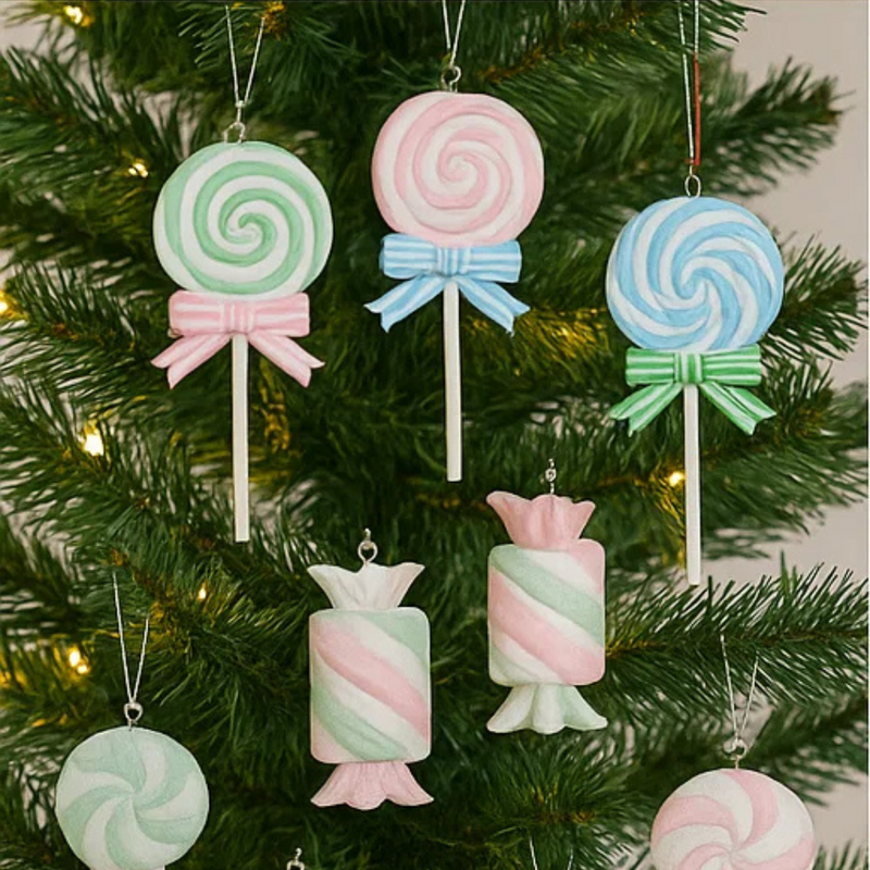 Pastel Hanging Candy Deco 8cm Assorted