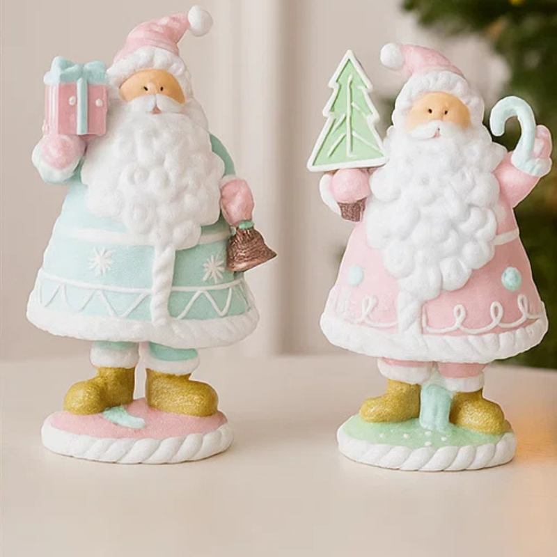 Macaron Resin Candy Santa