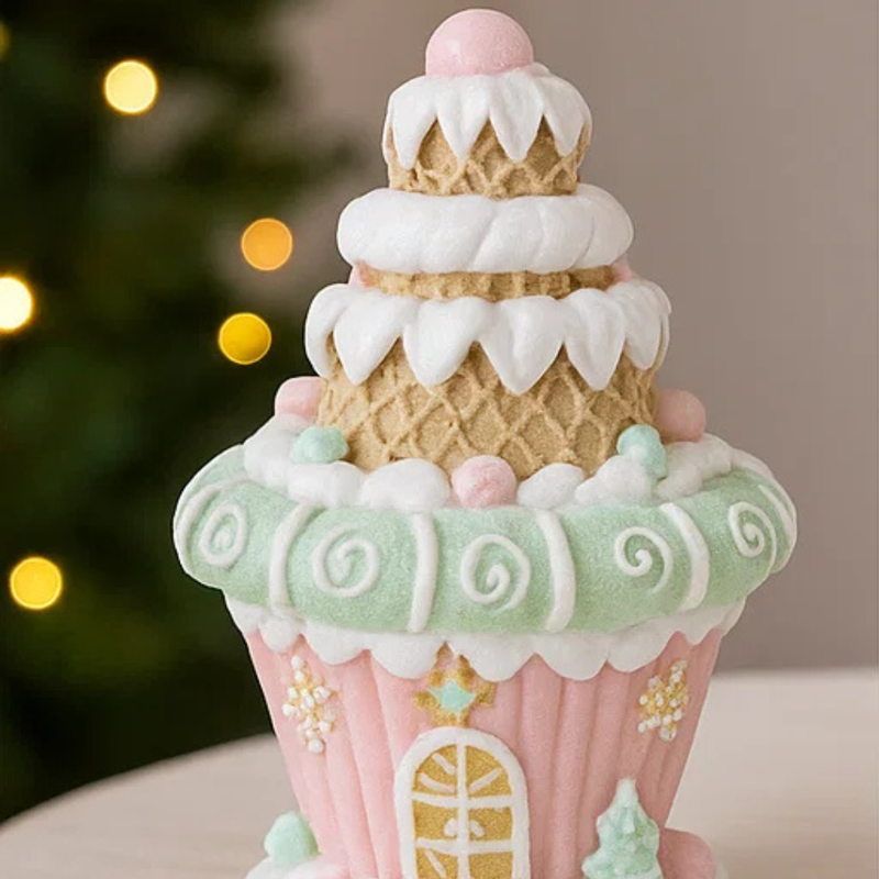 Macaron Cupcake House