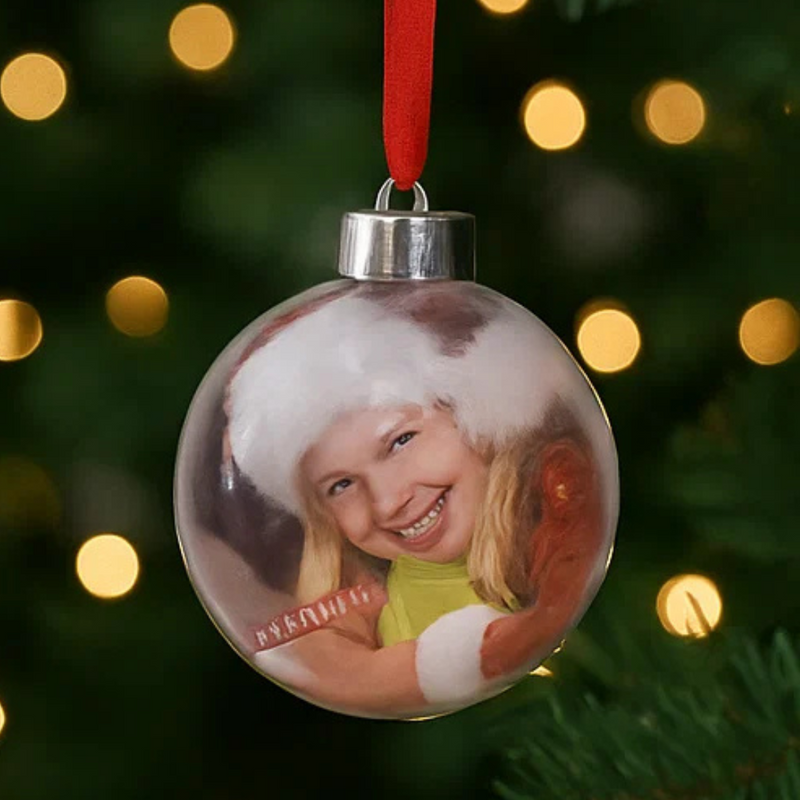 Hanging Photo Bauble 8cm