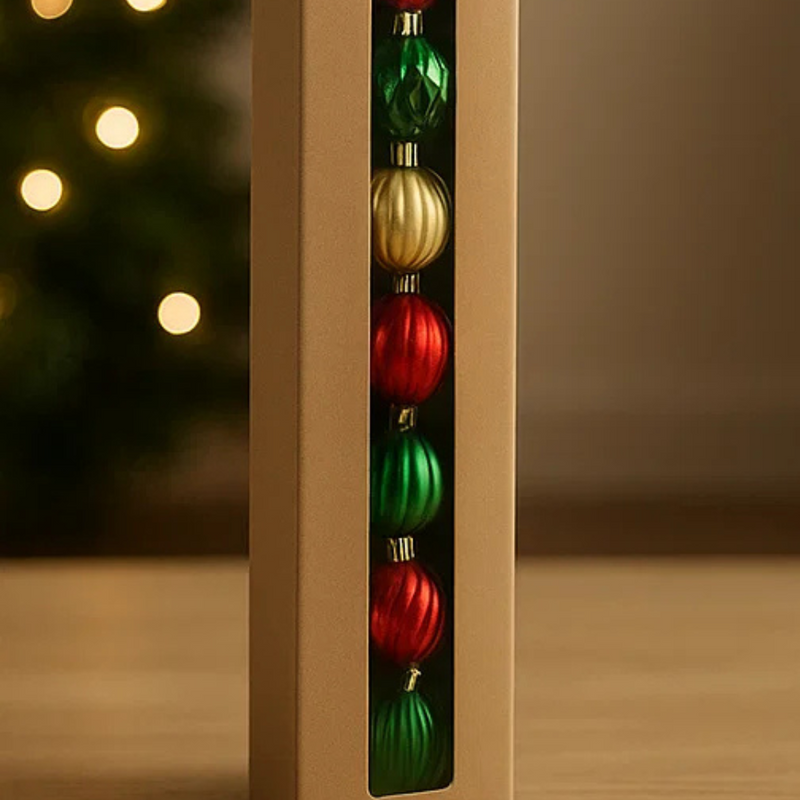 Baubles Tube 40mm 18pk Assorted