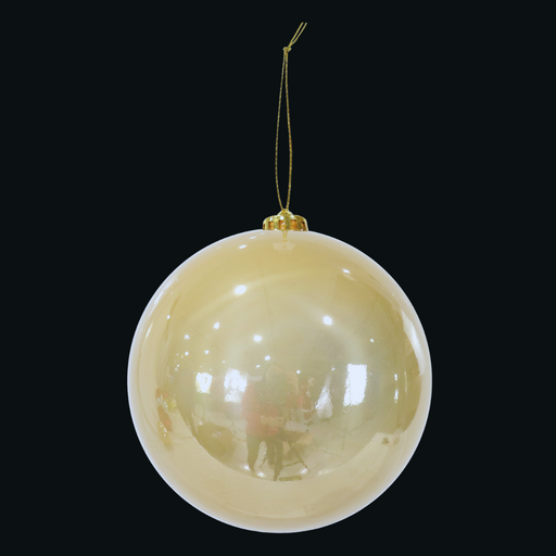 Bauble Pearl Gold 15cm