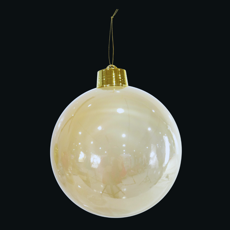 Bauble Pearl Gold 20cm