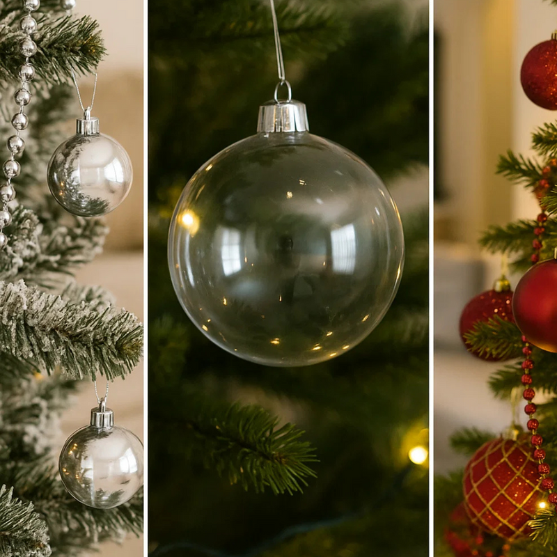 Bauble Pearl 20cm Silver