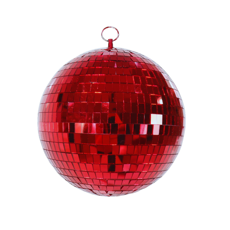 Bauble Mirror Red 20cm
