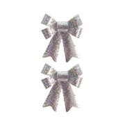 Sequin Bow 2pk Assorted 2