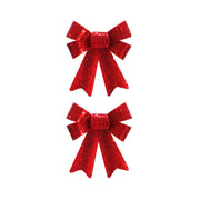 Sequin Bow 2pk Assorted 4