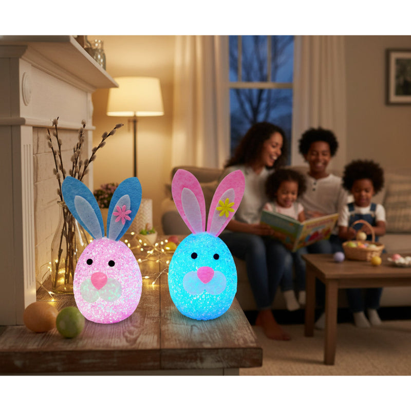 Light Up Egg Bunny Colour Change Assorted image 4