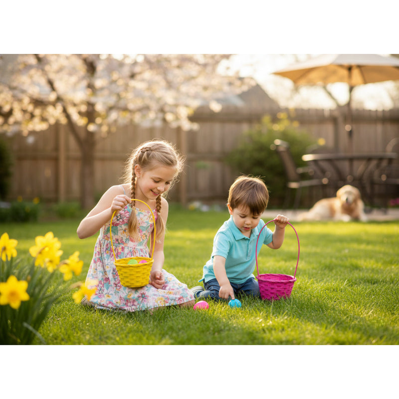 Easter Egg Basket Round Assorted image 6