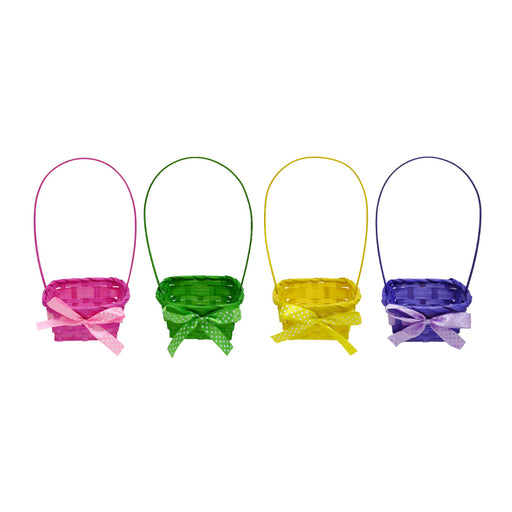 Square plastic Easter basket assorted designs