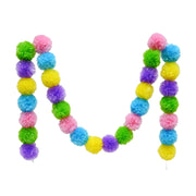 Pastel pom pom garland decoration – thumbnail