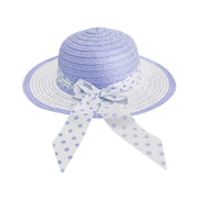 Easter Straw Bonnet with Ribbon Assorted image 2 – thumbnail