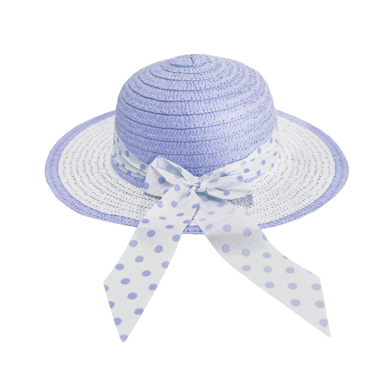 Easter Straw Bonnet with Ribbon Assorted image 2