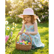 Easter Straw Bonnet with Ribbon Assorted image 5 – thumbnail