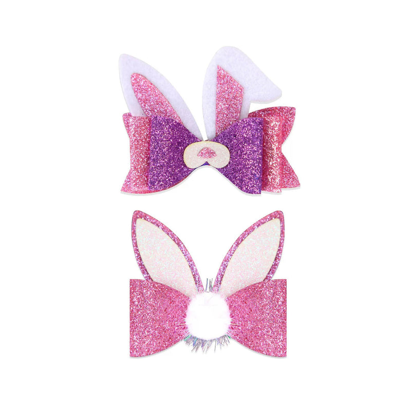 Easter Hair Clip Glitter 2pk Assorted image 2