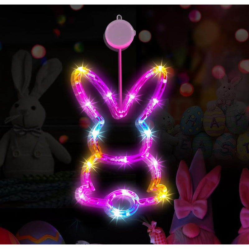 Lit Bunny Window Suction Light Assorted image 2