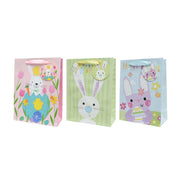 Medium paper gift bag with cute bunny print – thumbnail