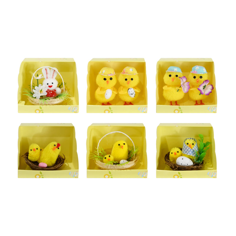 Assorted Easter chick scene crafting mix