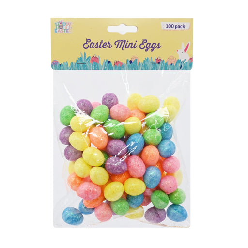Pack of 100 small iridescent glitter Easter eggs