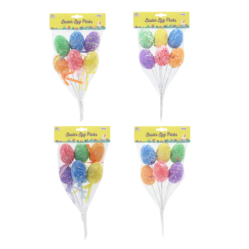 Easter Sprinkles Egg Pick 6pk Assorted image 4