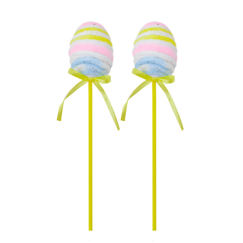 Easter Plush Egg Pick 2pk 30cm Assorted image 2