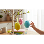 Easter Hanging Flocked Egg 12cm Assorted image 5 – thumbnail