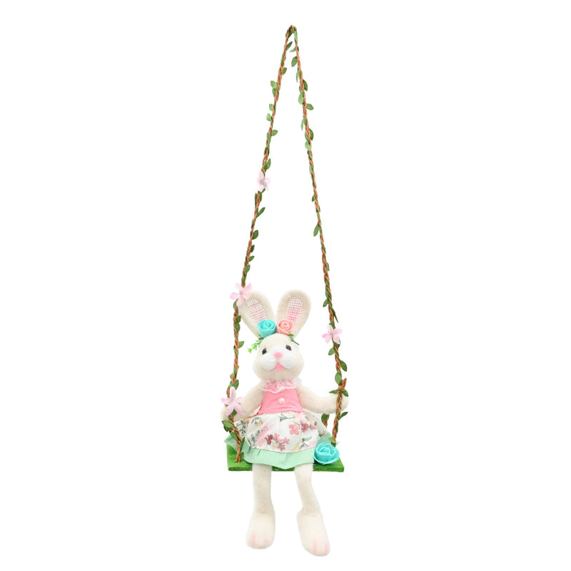 Easter Plush Bunny On Swing Assorted image 2