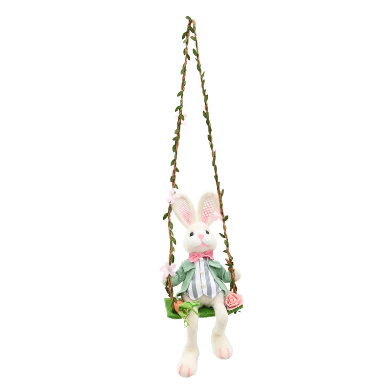 Easter Plush Bunny On Swing Assorted image 3