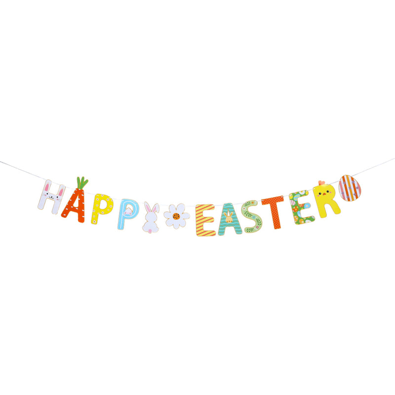 3 meter banner with Easter egg cutouts