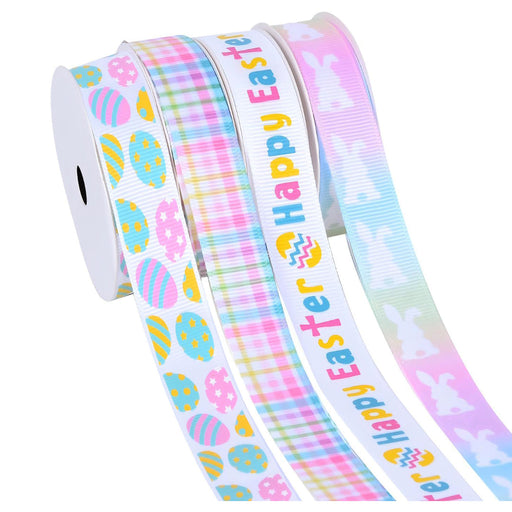Roll of 15mm wide Easter ribbon 2m