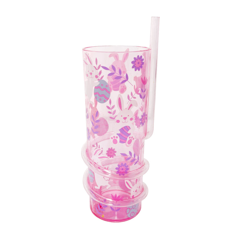 Easter Cup Spiral Straw 330mL Assorted image 2