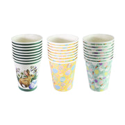 Pack of 8 paper cups 250ml Easter design – thumbnail