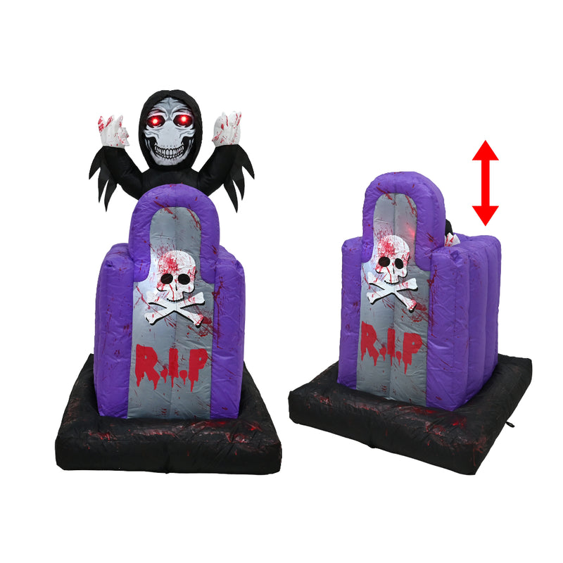 1.1m inflatable pop up RIP monster Halloween decoration