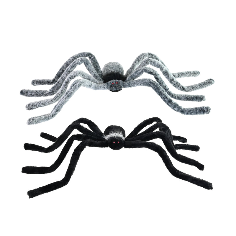 Assorted 90cm plush polyester Halloween spider decoration