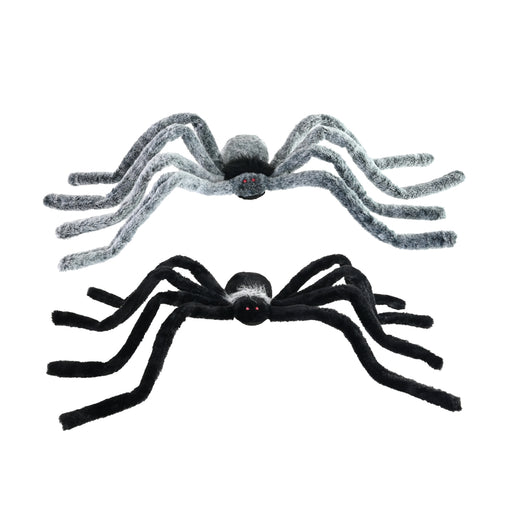 Assorted 90cm plush polyester Halloween spider decoration