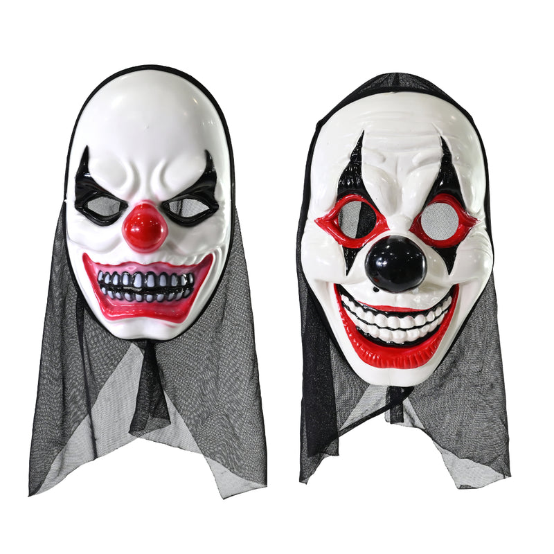 Assorted scary hooded clown mask for Halloween costumes