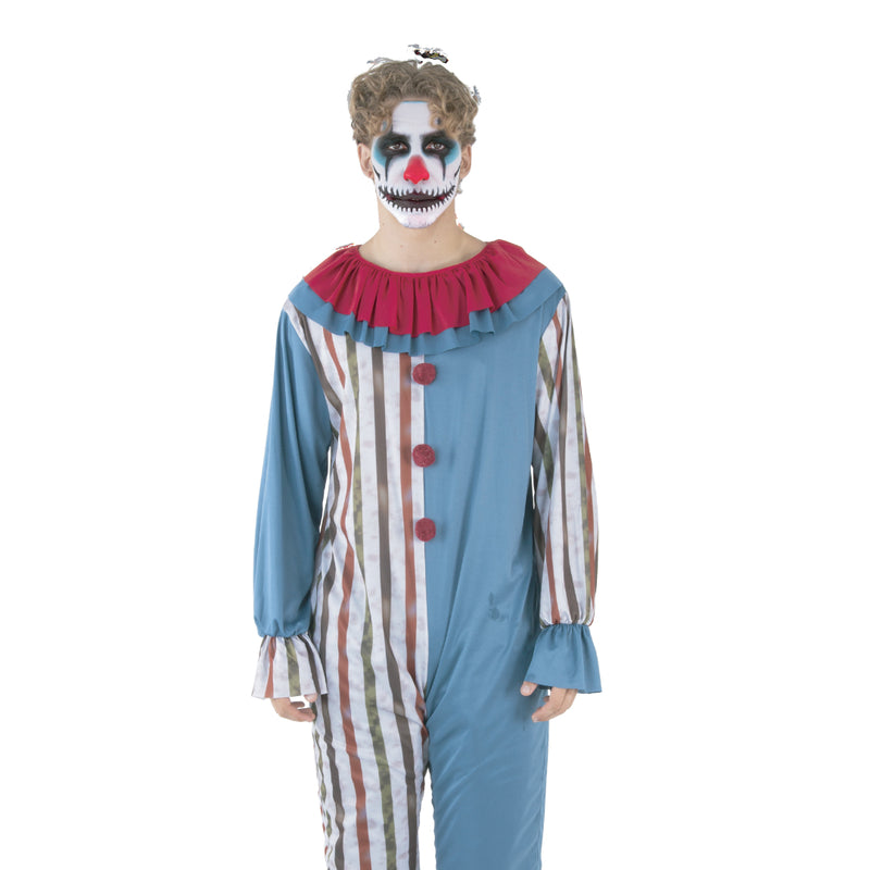 Adult Creepy Carnival Halloween jumpsuit costume