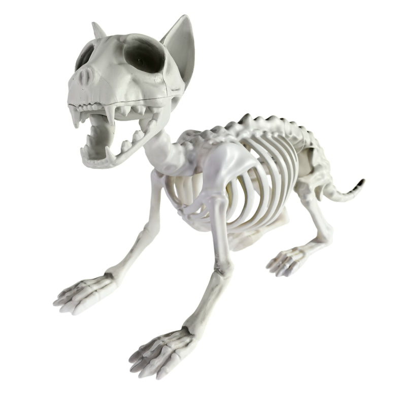 23cm plastic dog skeleton Halloween decoration