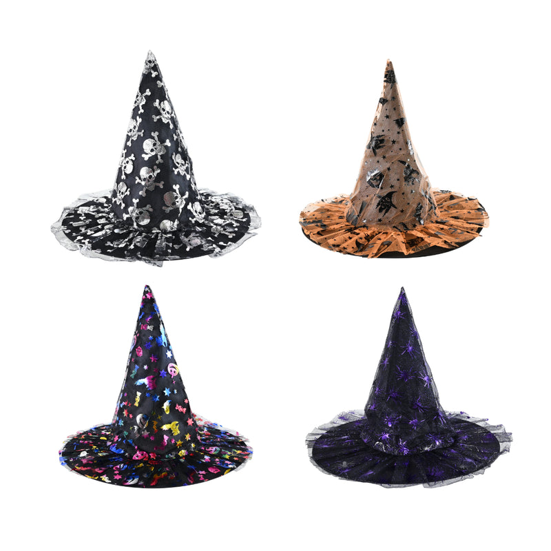 Assorted kids Midnight Magic polyester witch hat for Halloween