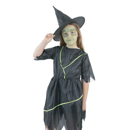 Kids Shadow Witch Halloween costume with dress and hat