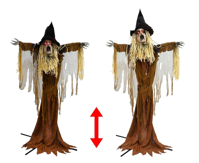 2.1m animated possessed scarecrow Halloween decoration
