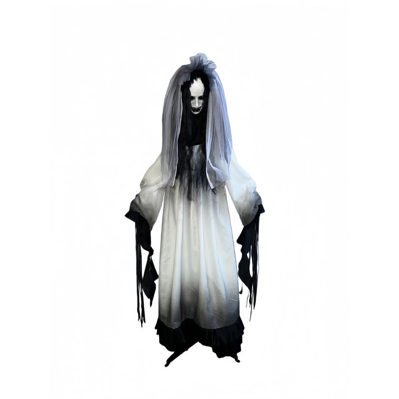 1.6m animated horror bride with pop out arms Halloween decoration