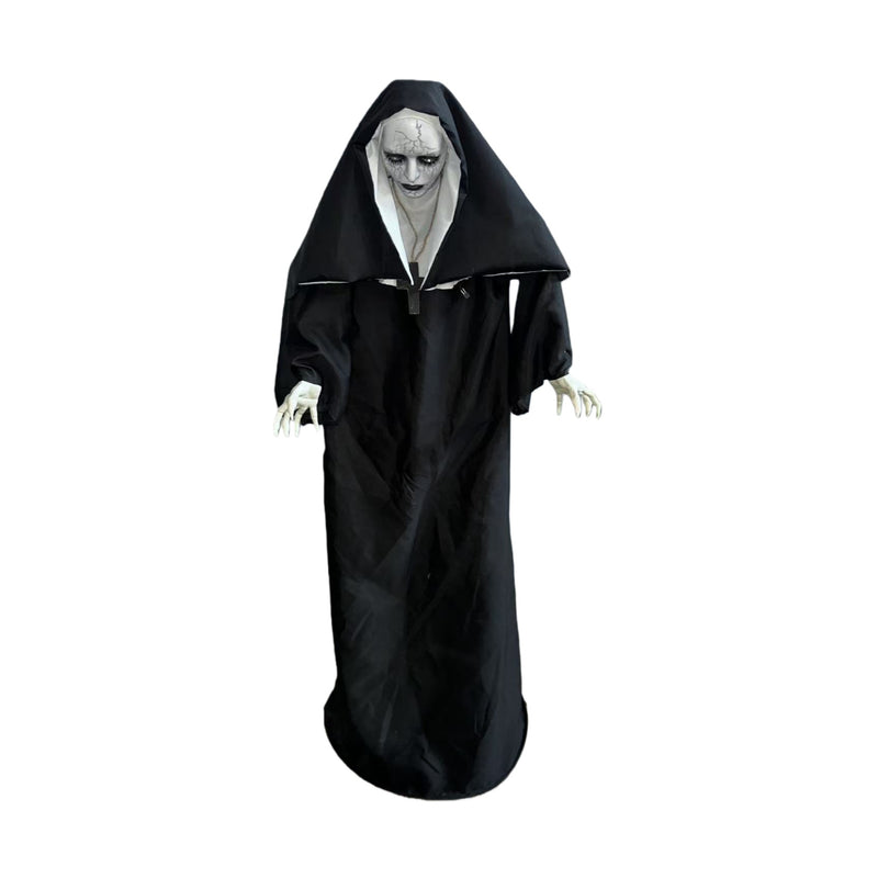 1.6m animated standing nun with spinning and pop up head